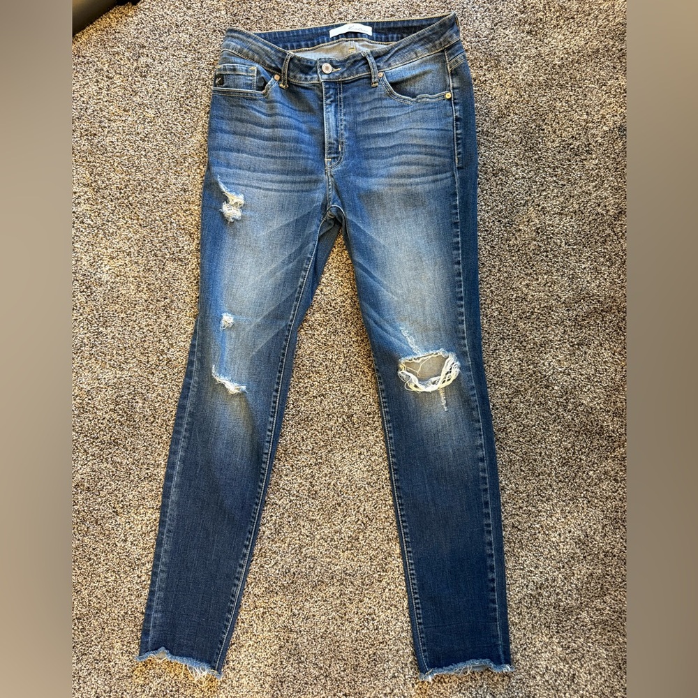 KanCan Dark and Light Blue Jeans